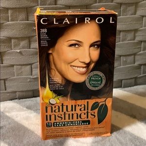 NWOT Clairol Natural Instincts 28B Brown Hair Dye